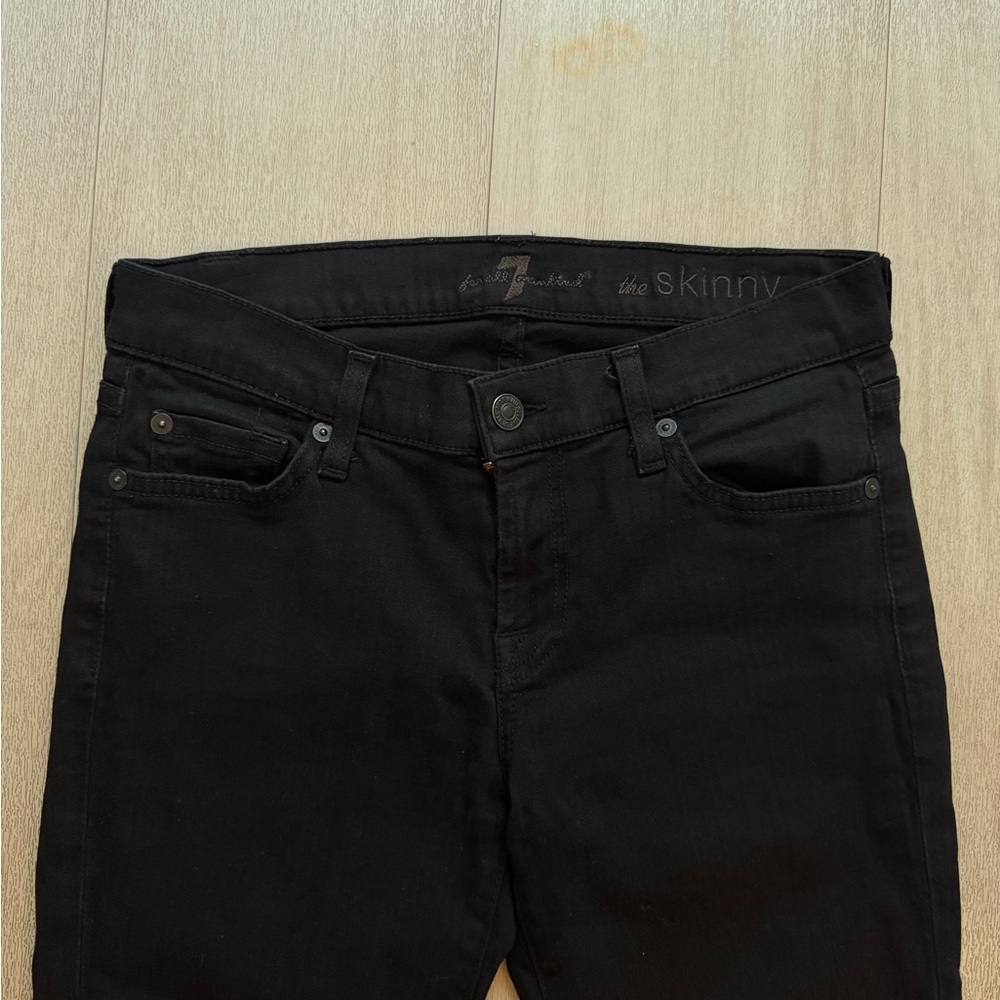7 For All Mankind Women's Dark Skinny Jeans